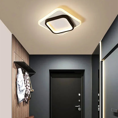Plafonnier LED moderne noir ou doré – Design élégant