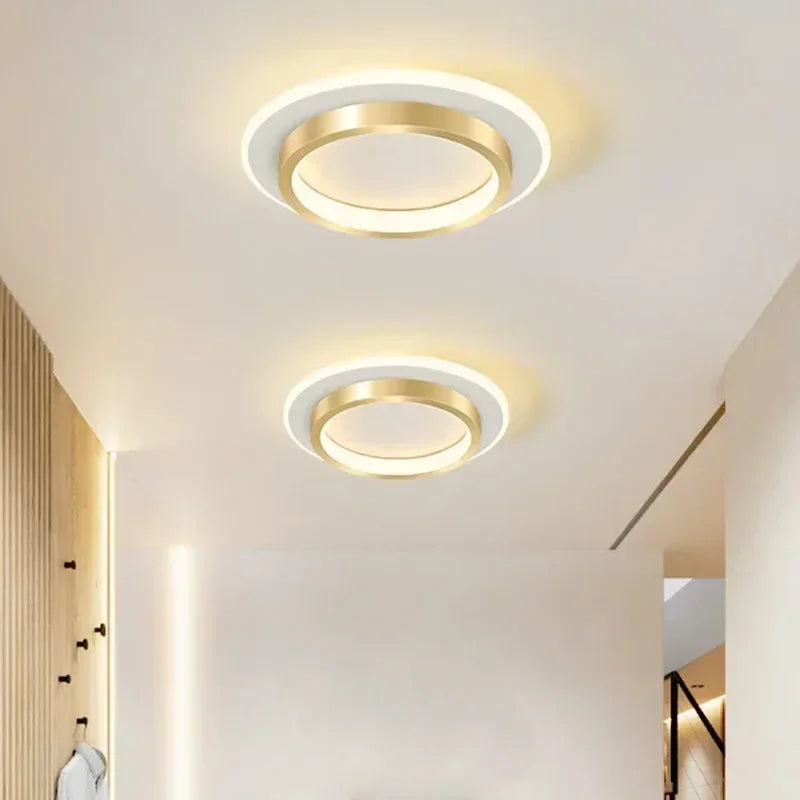 Plafonnier LED moderne noir ou doré – Design élégant