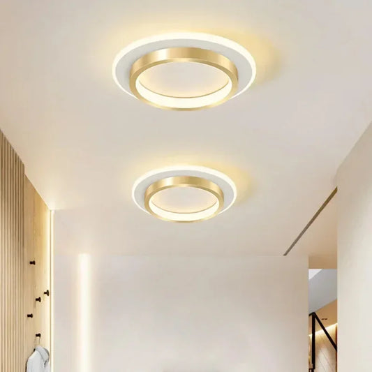 Plafonnier LED moderne noir ou doré – Design élégant