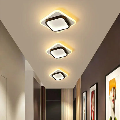Plafonnier LED moderne noir ou doré – Design élégant