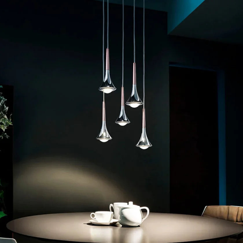 Suspension goutte de pluie design – Luminaire moderne élégant