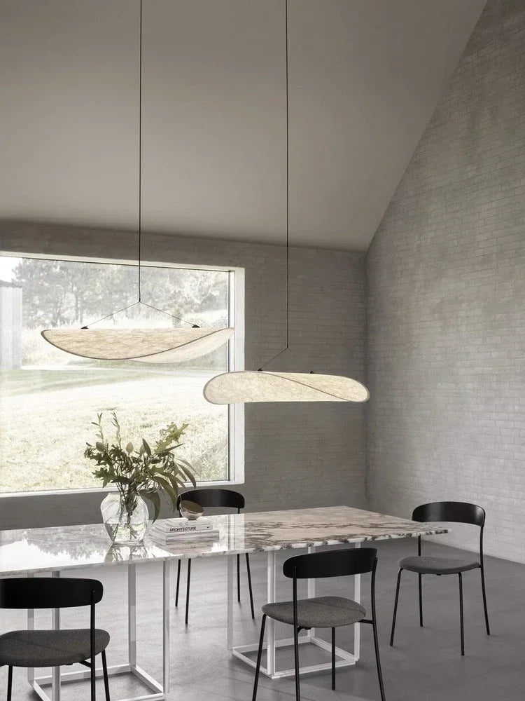 Suspension LED en papier Dupont – Luminaire design moderne