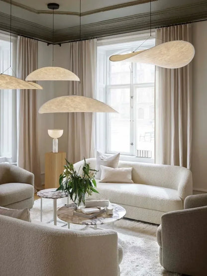Suspension LED en papier Dupont – Luminaire design moderne
