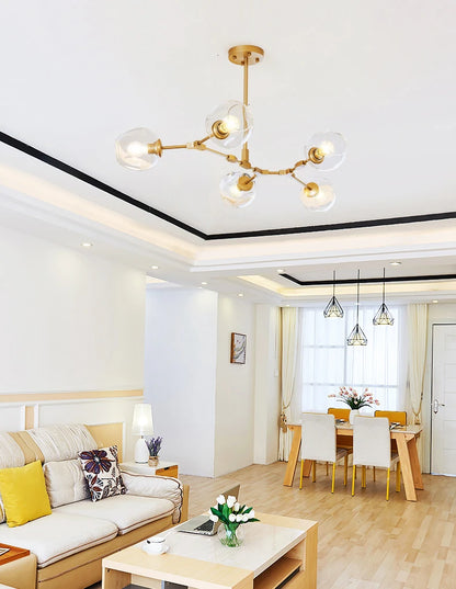 Suspension nordique en verre teinté – Design moderne