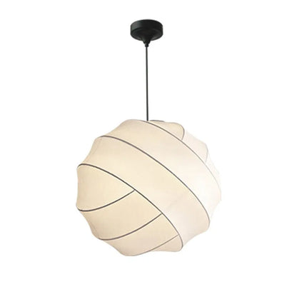 Suspension papier japonais wabi-sabi – Lampe boule style Noguchi
