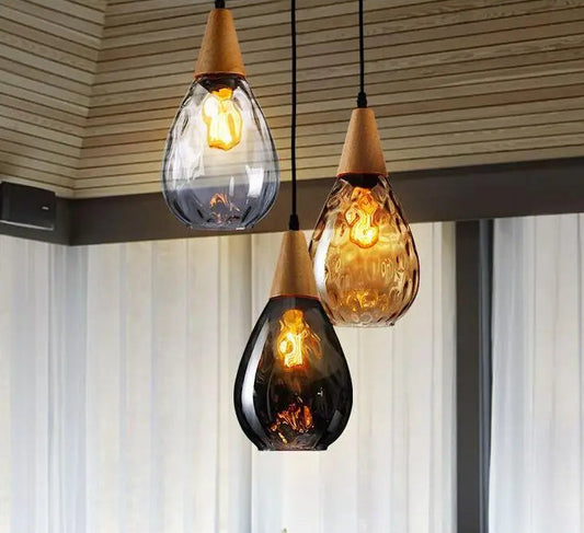Suspension globe en verre – Style vintage