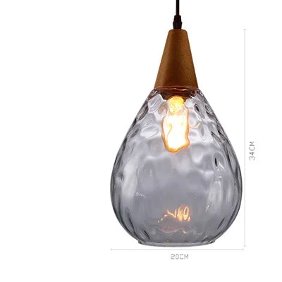 Suspension globe en verre – Style vintage