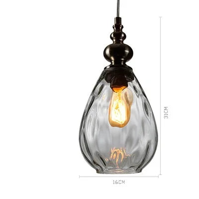 Suspension globe en verre – Style vintage