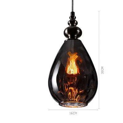 Suspension globe en verre – Style vintage