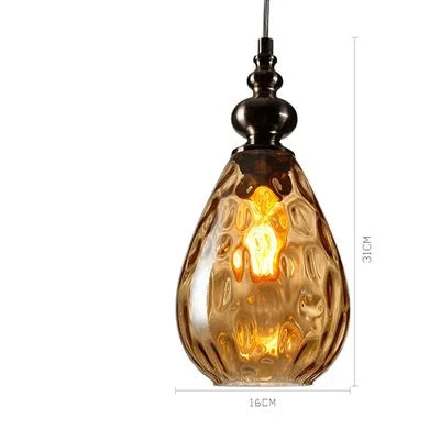 Suspension globe en verre – Style vintage