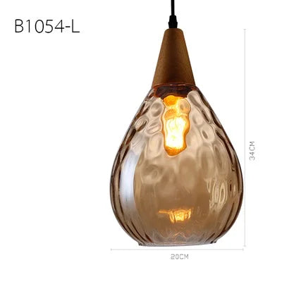 Suspension globe en verre – Style vintage
