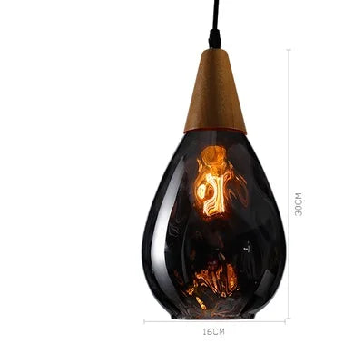 Suspension globe en verre – Style vintage