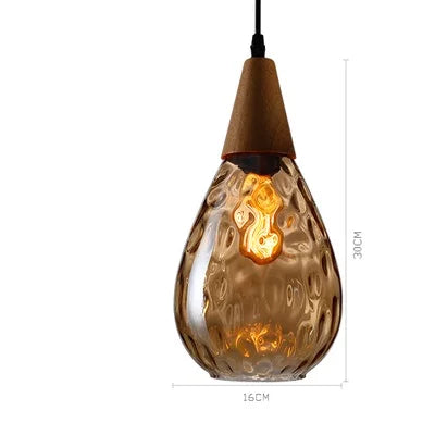 Suspension globe en verre – Style vintage