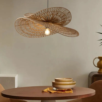 Suspension en rotin design – Lampe artisanale moderne