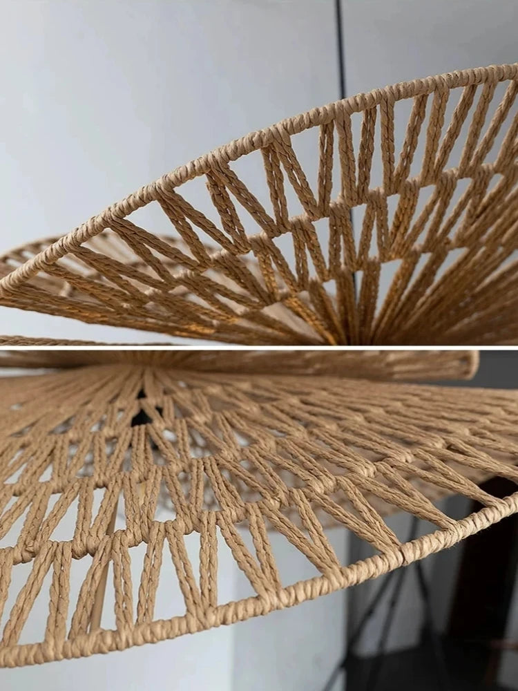 Suspension en rotin design – Lampe artisanale moderne