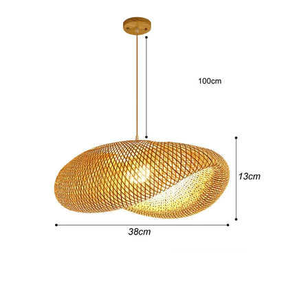 Suspension en bambou tressé – Style japonais zen naturel